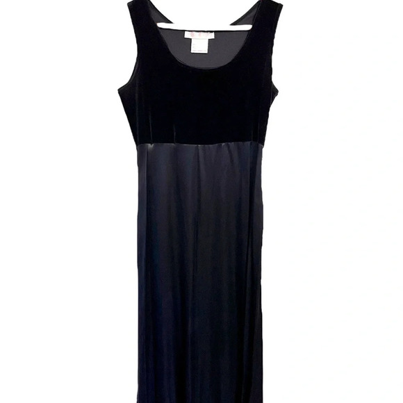 Vintage Velvet Top Satin  Formal Dress - Picture 1 of 5